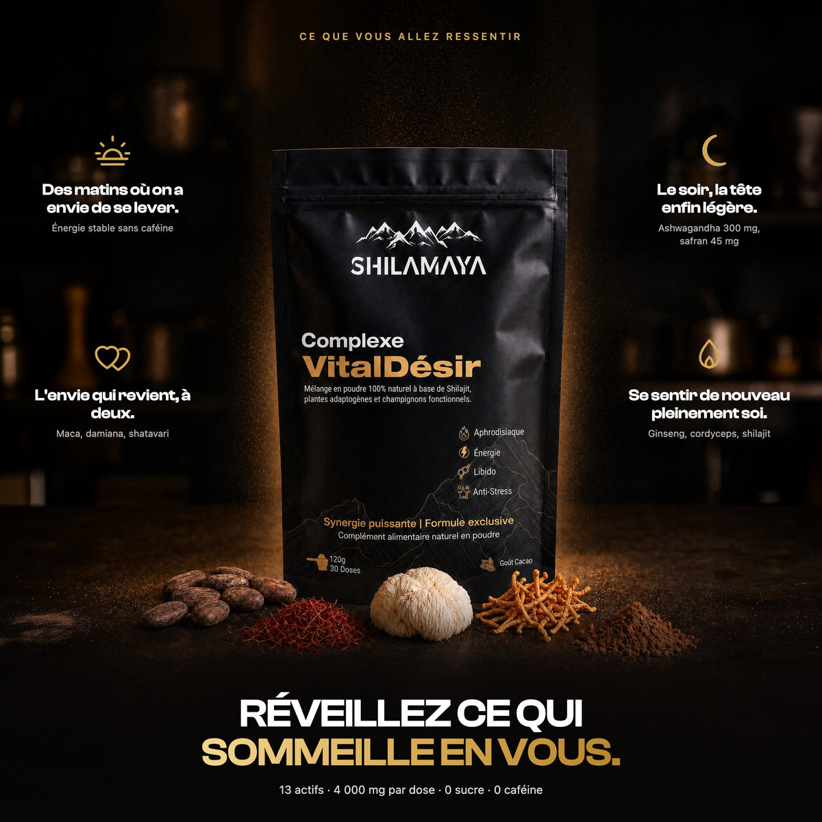 Complexe VitalDésir – ce que vous allez ressentir : 4 bénéfices